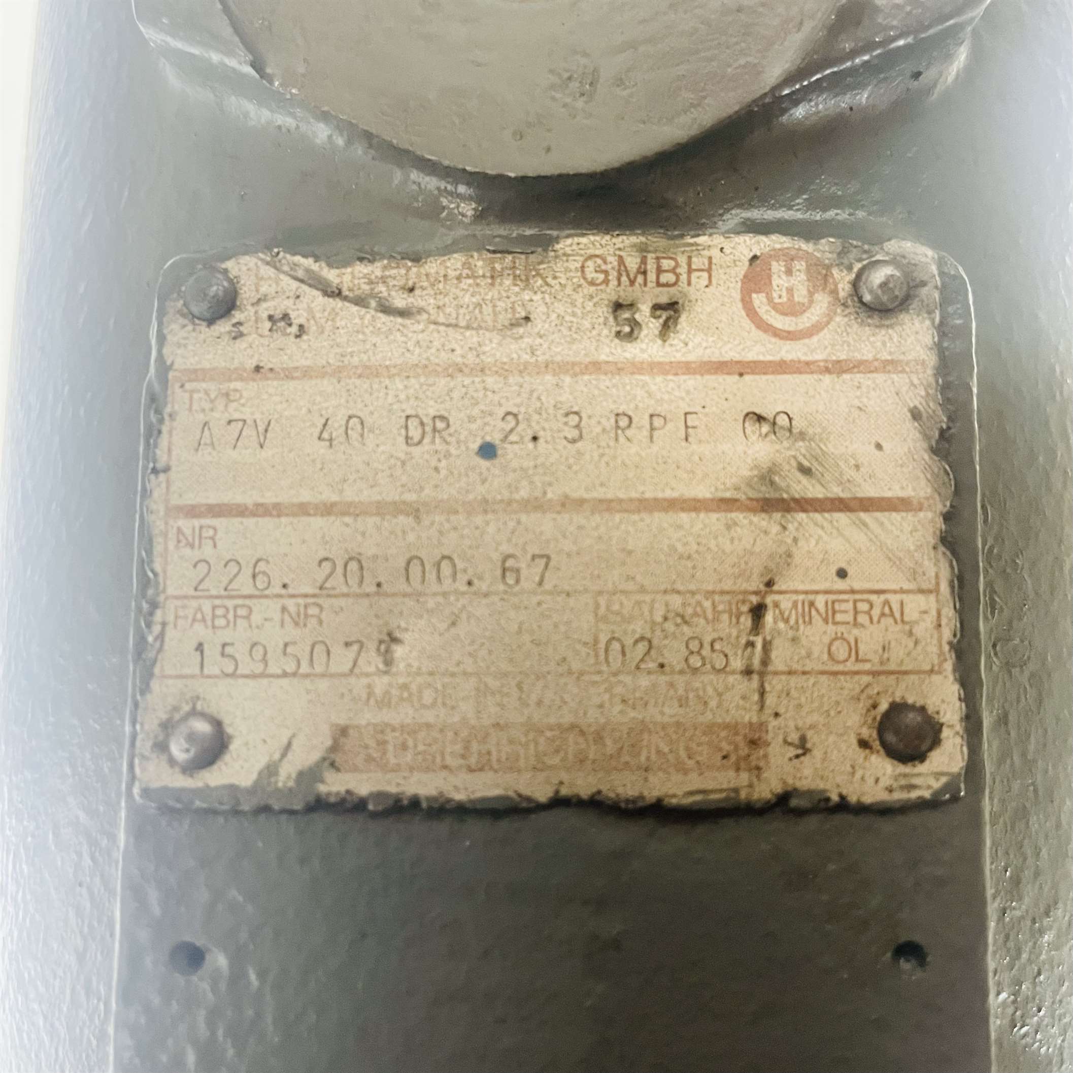 Uchida Hydromatik A7V 40 DR 23 RPF Hydraulic Pump Variable Piston - Image 3