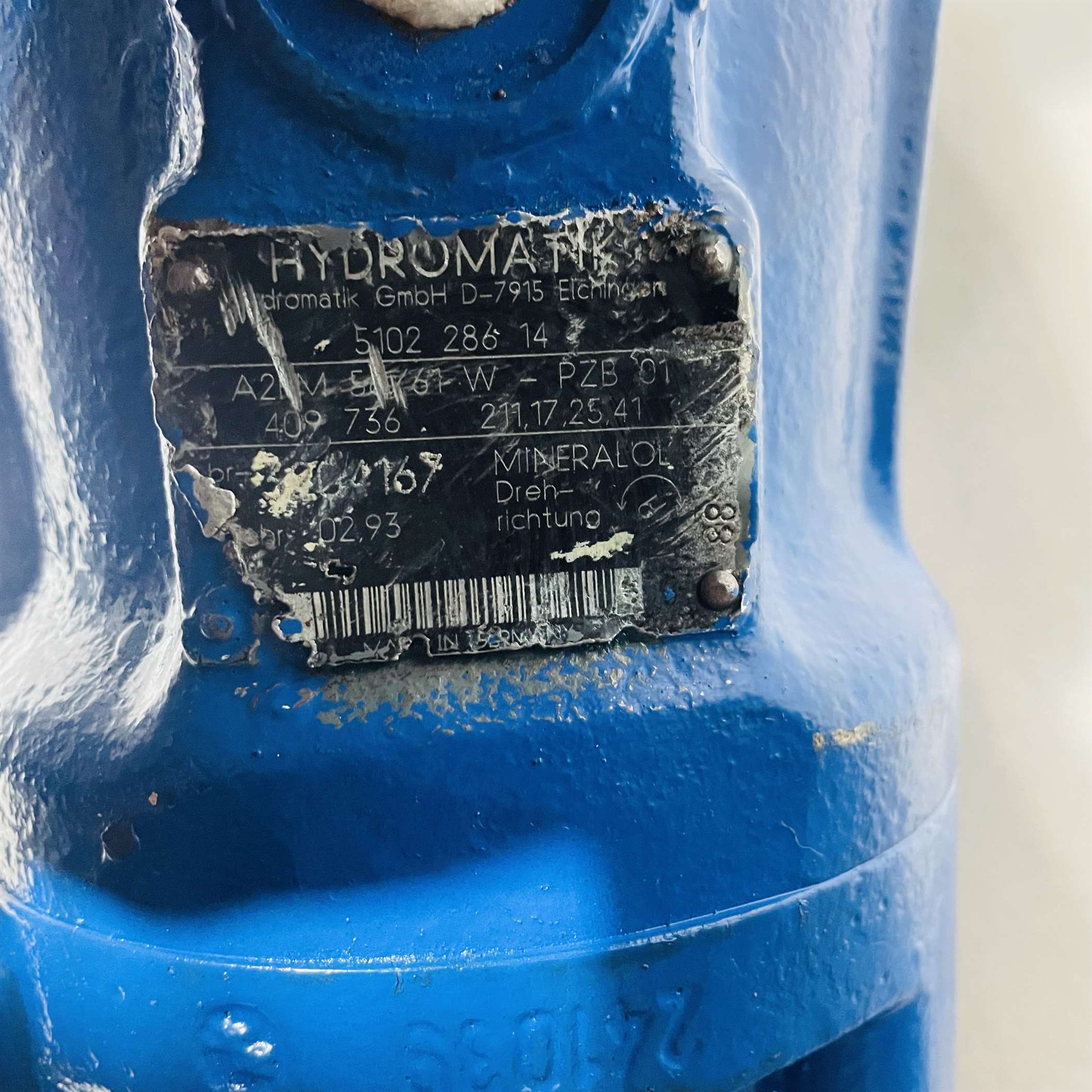 Hydromatik Gmbh Rexroth A2FM56/61W Hydraulic Axial Piston Motor - Image 2